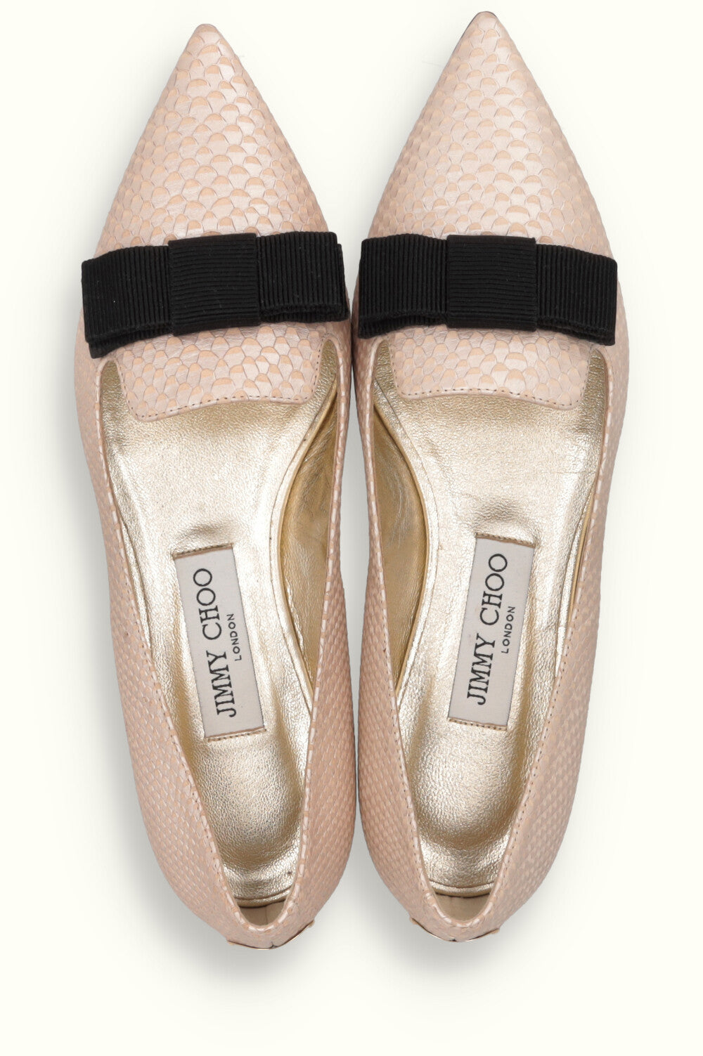 Jimmy Cho Flats Gr 40 Beige