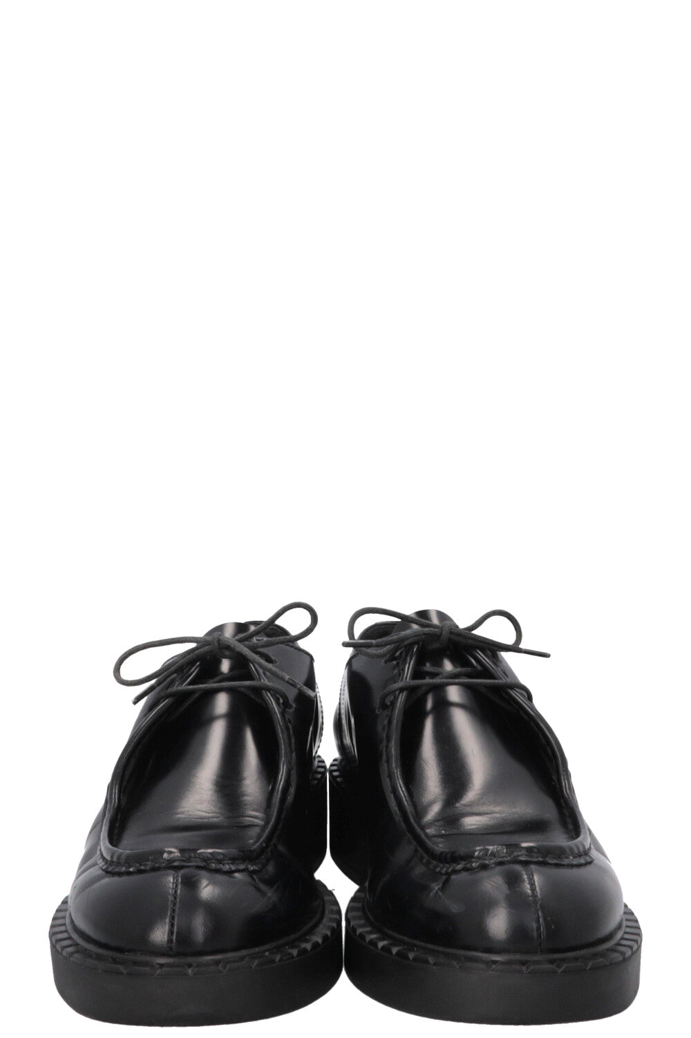 PRADA Lace Up Loafers Black