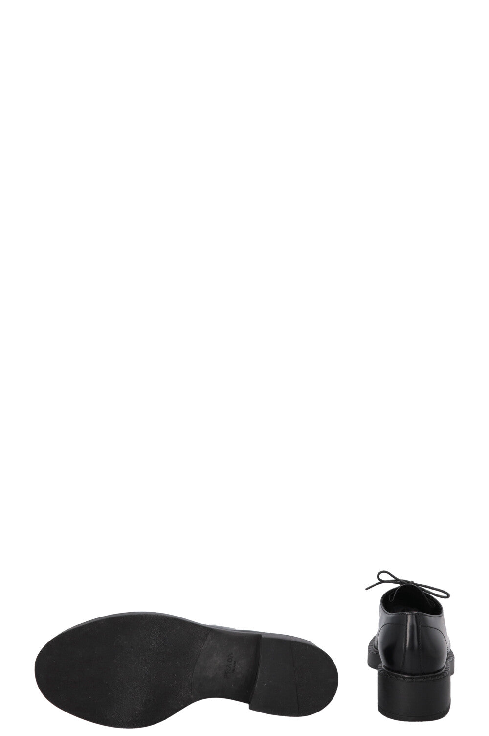 PRADA Lace Up Loafers Black