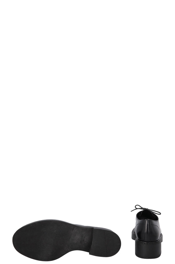 PRADA Lace Up Loafers Black