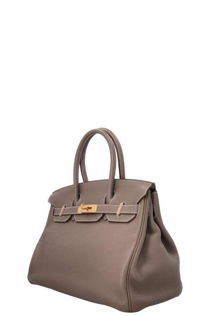 HERMÈS Birkin 30 Retourne Togo Etoupe