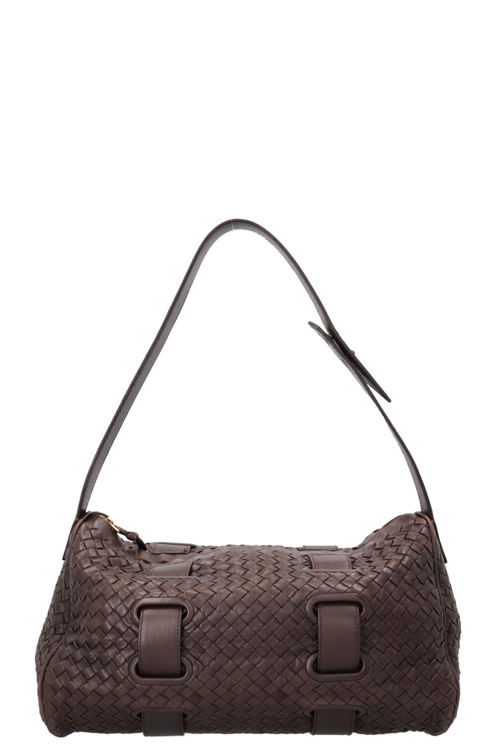 BOTTEGA VENETA Sac Accordéon Intrecciato Marron