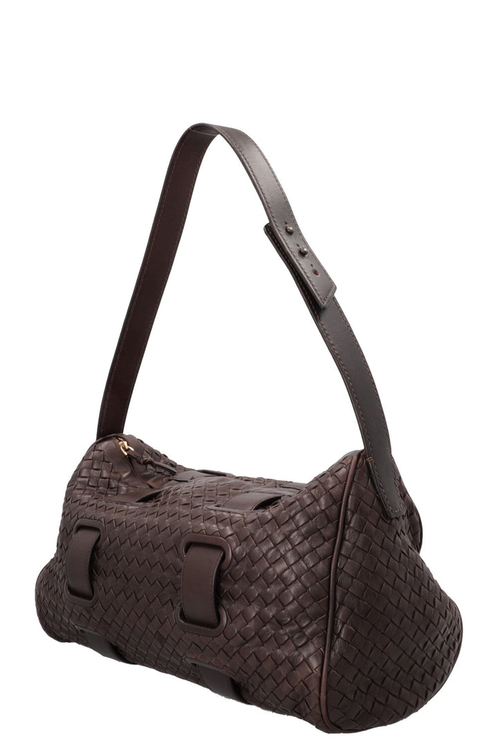 BOTTEGA VENETA Sac Accordéon Intrecciato Marron