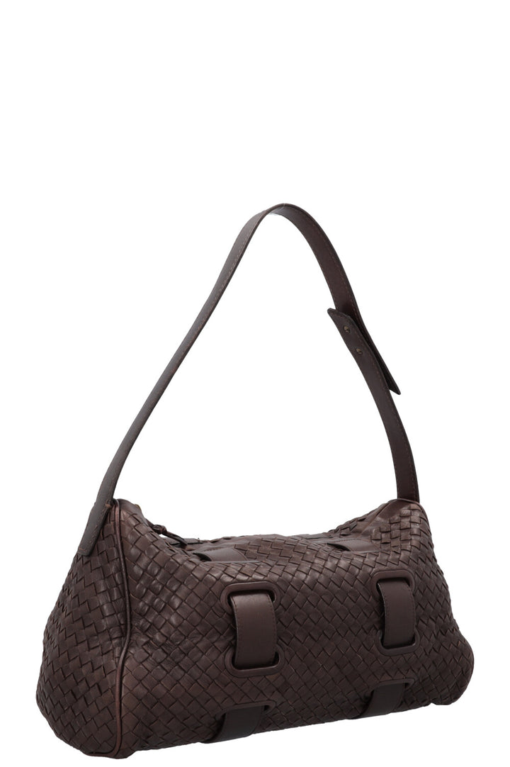BOTTEGA VENETA Sac Accordéon Intrecciato Marron