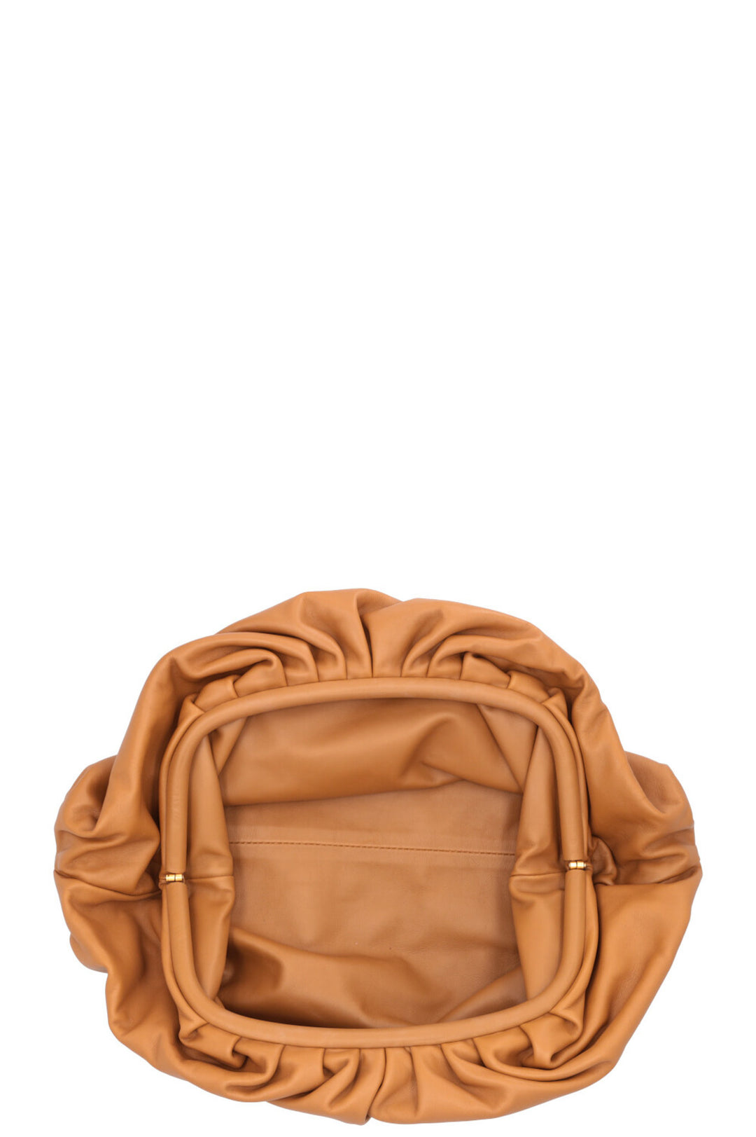 BOTTEGA VENETA The Pouch Clutch Camel