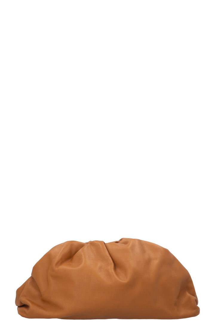 BOTTEGA VENETA The Pouch Clutch Camel