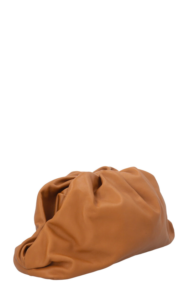 BOTTEGA VENETA The Pouch Clutch Camel