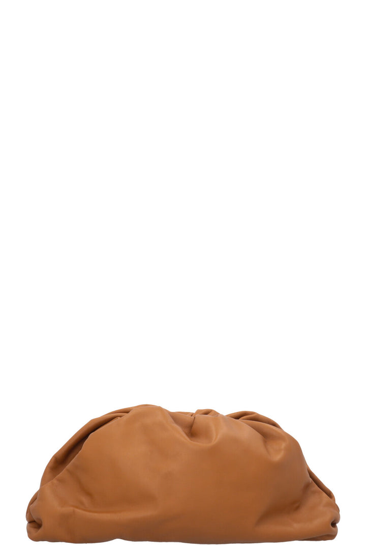 BOTTEGA VENETA The Pouch Clutch Camel