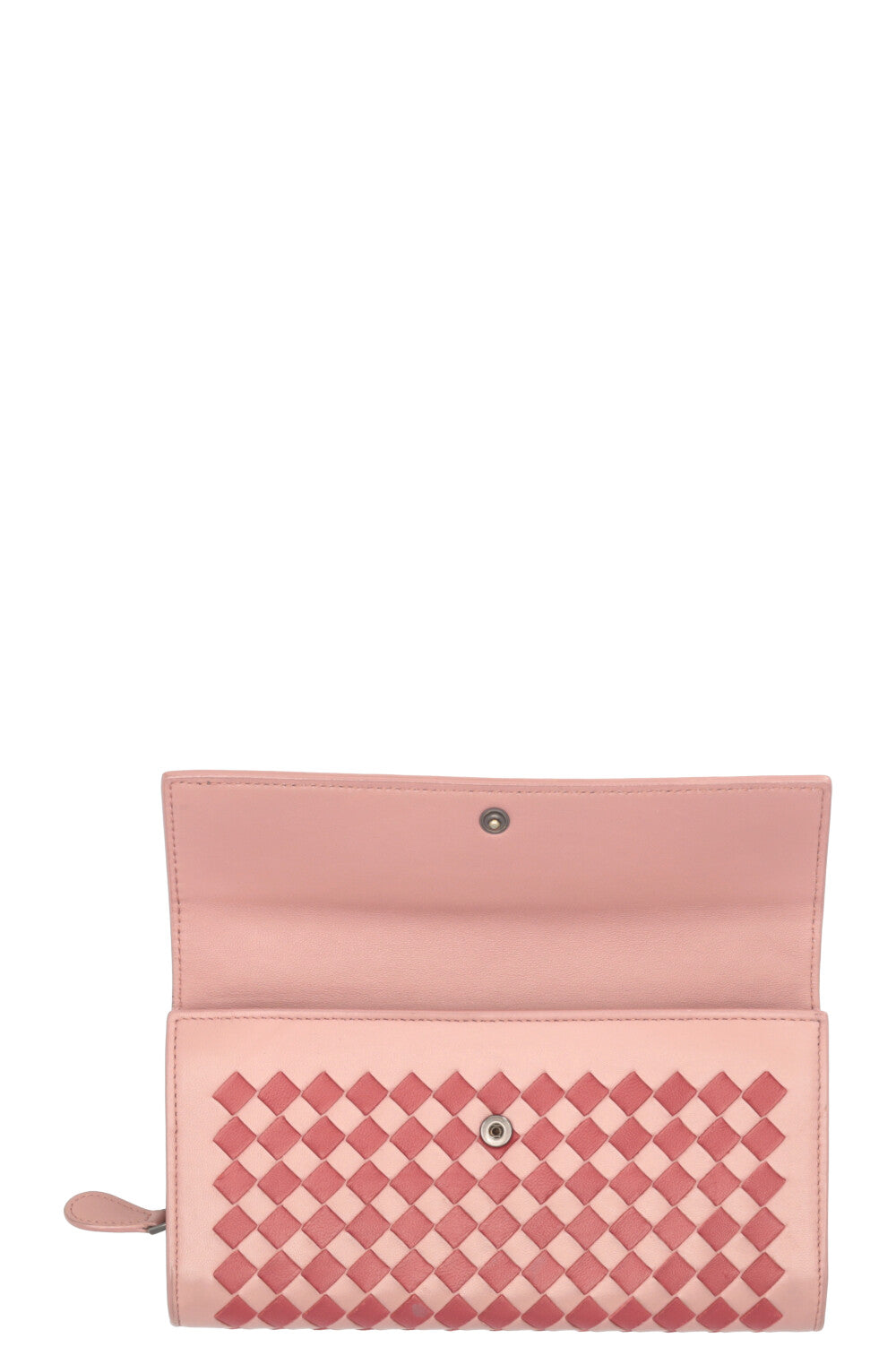 BOTTEGA VENETA Intrecciato Long Wallet Pink