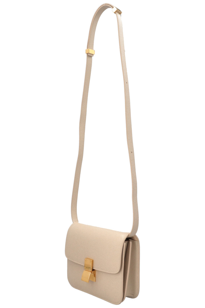 Sac bandoulière CELINE Classic Box Teen en lin