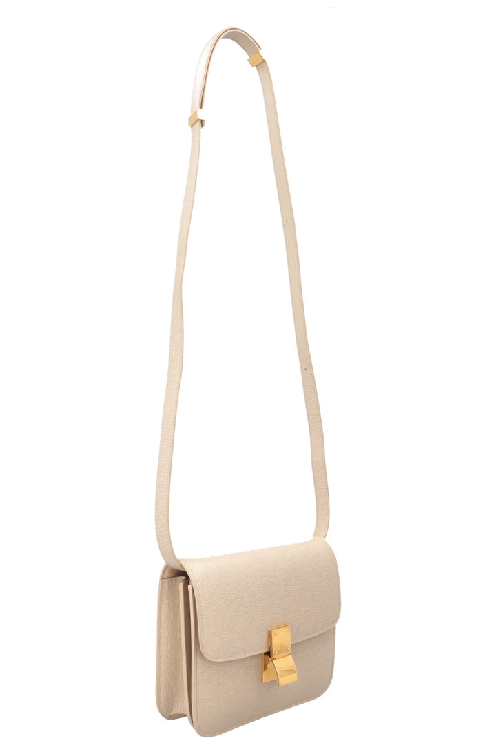 Sac bandoulière CELINE Classic Box Teen en lin