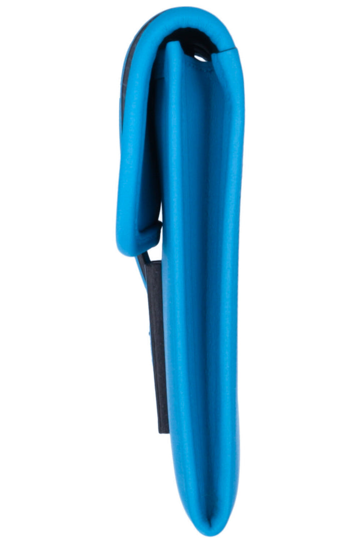 HERMÈS Jige Duo Wallet Swift Bleu Zanzibar