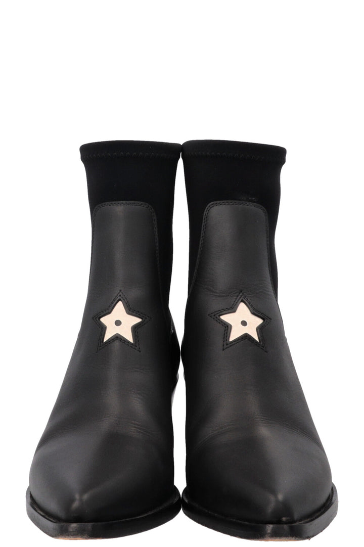 Bottes CHRISTIAN DIOR LA Star en cuir noir