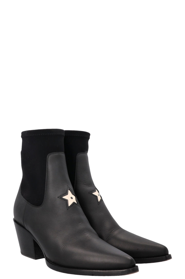 Bottes CHRISTIAN DIOR LA Star en cuir noir