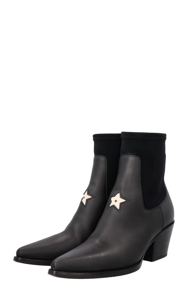 Bottes CHRISTIAN DIOR LA Star en cuir noir
