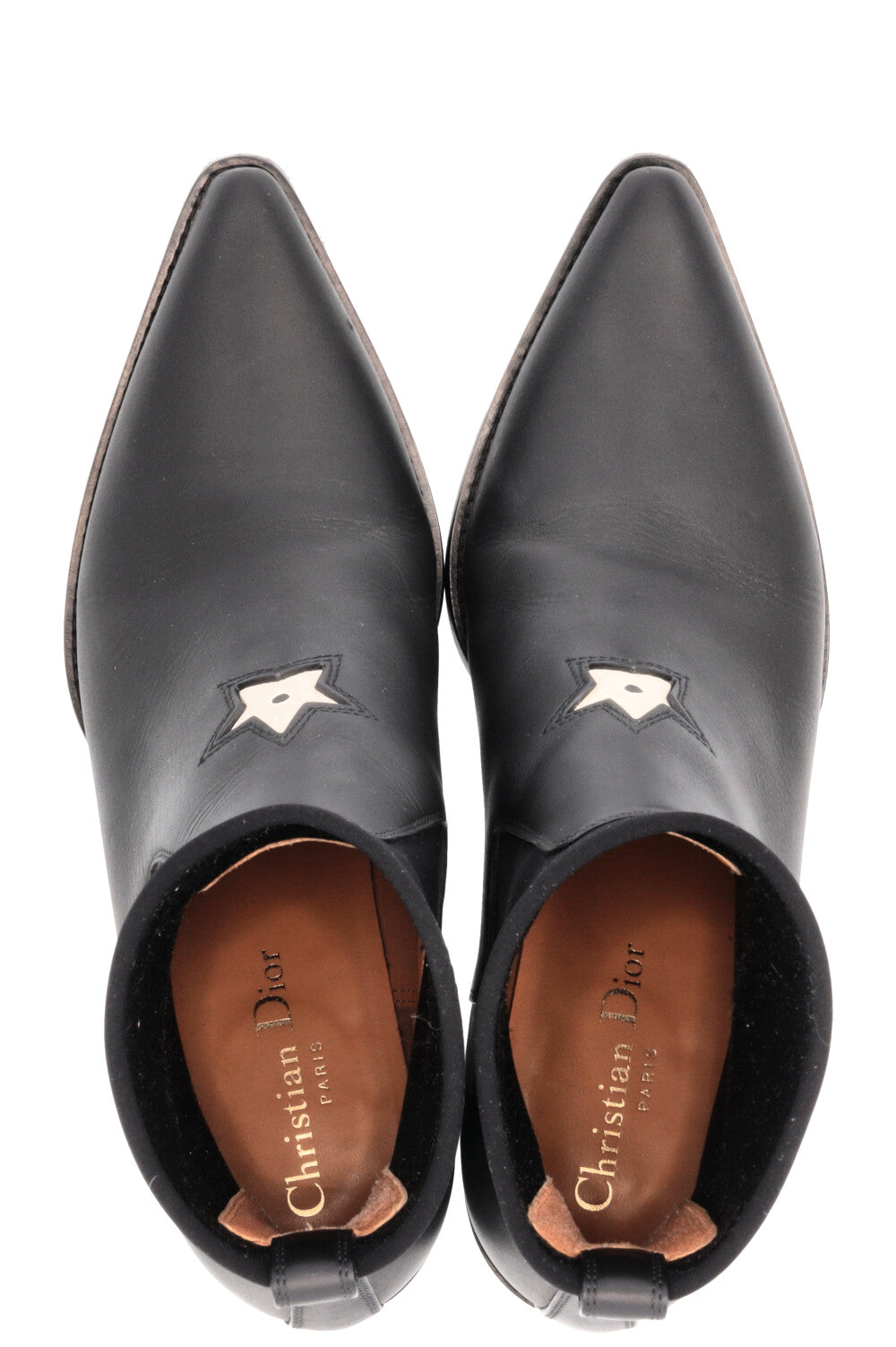 Bottes CHRISTIAN DIOR LA Star en cuir noir