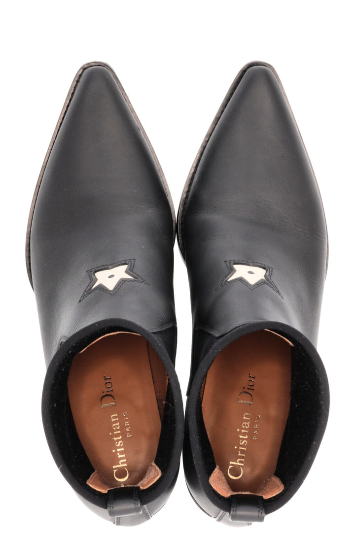 Bottes CHRISTIAN DIOR LA Star en cuir noir