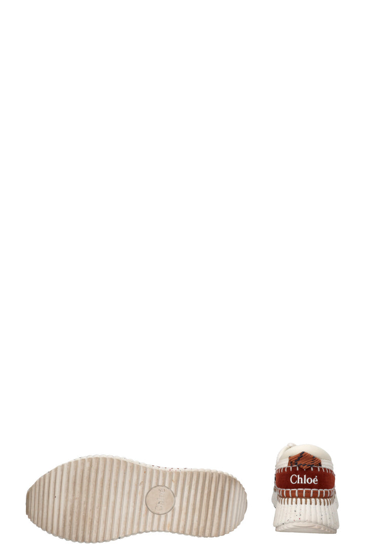 Baskets CHLOÉ Nama marron et blanc