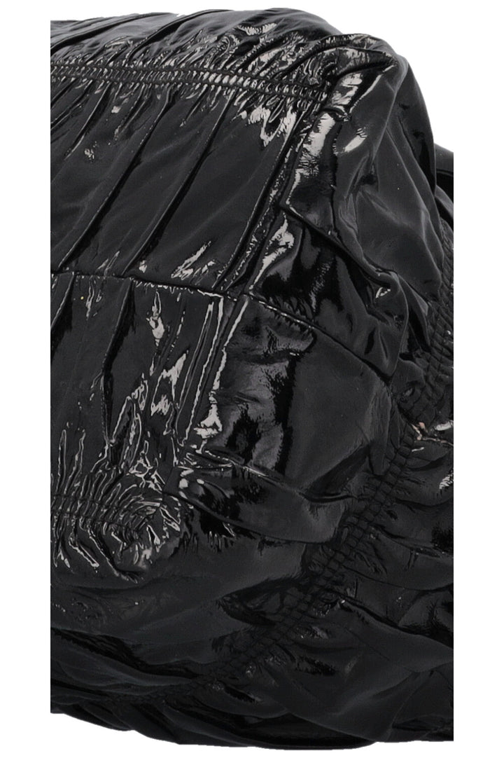PRADA Vernice Gaufre Tote Patent Black