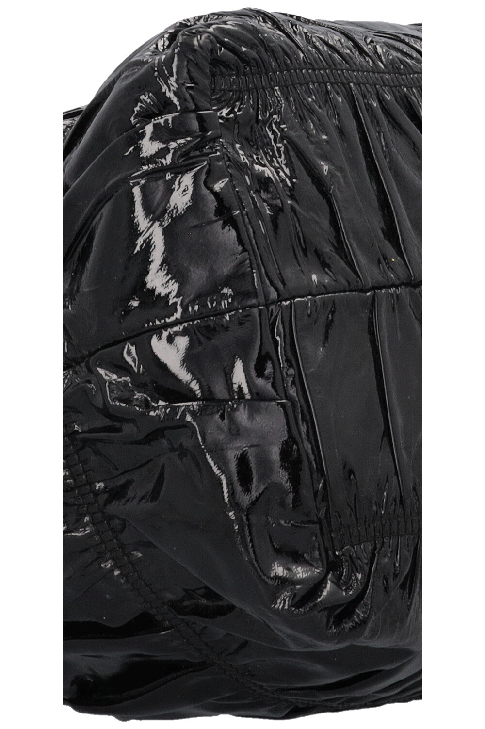 PRADA Vernice Gaufre Tote Patent Black