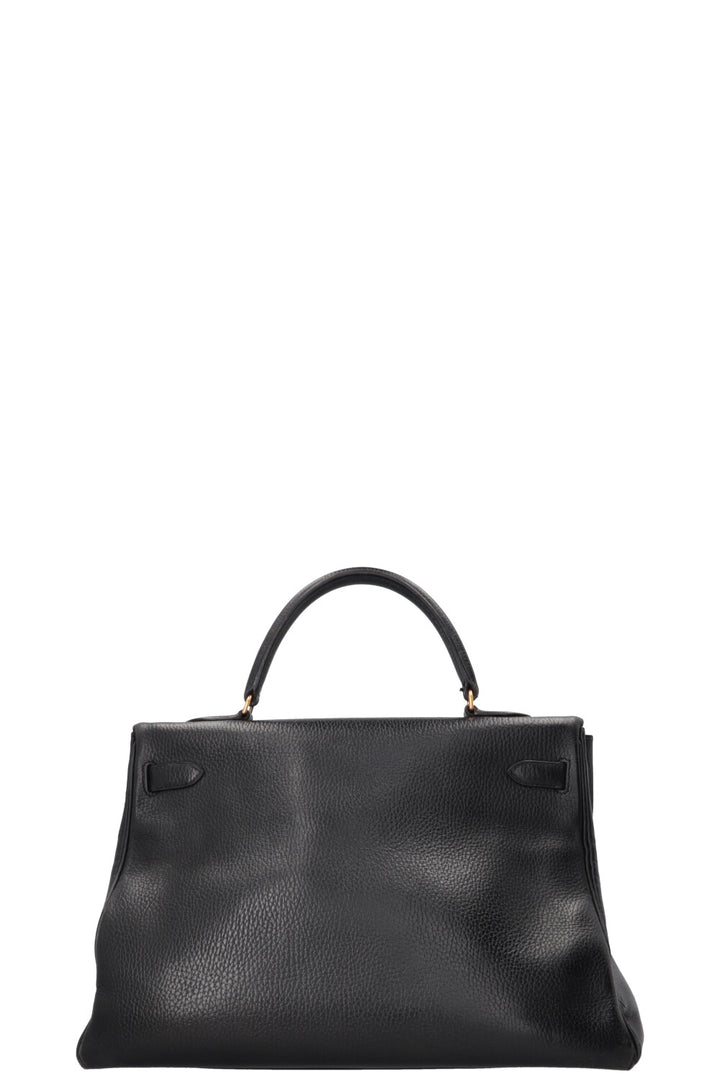 HERMÈS Kelly 35 Retourne Clemence Black