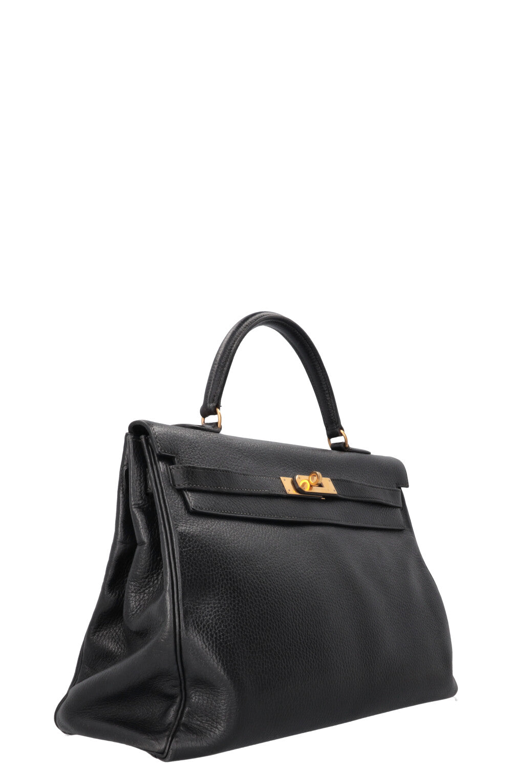 HERMÈS Kelly 35 Retourne Clemence Black