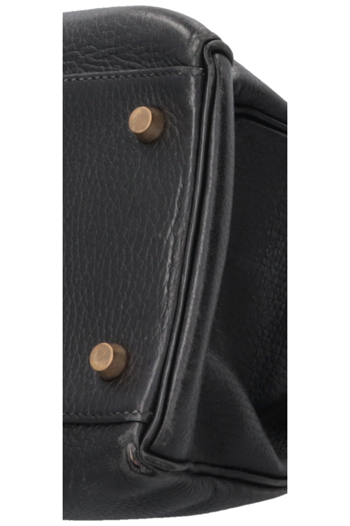 HERMÈS Kelly 35 Retourne Clemence Black