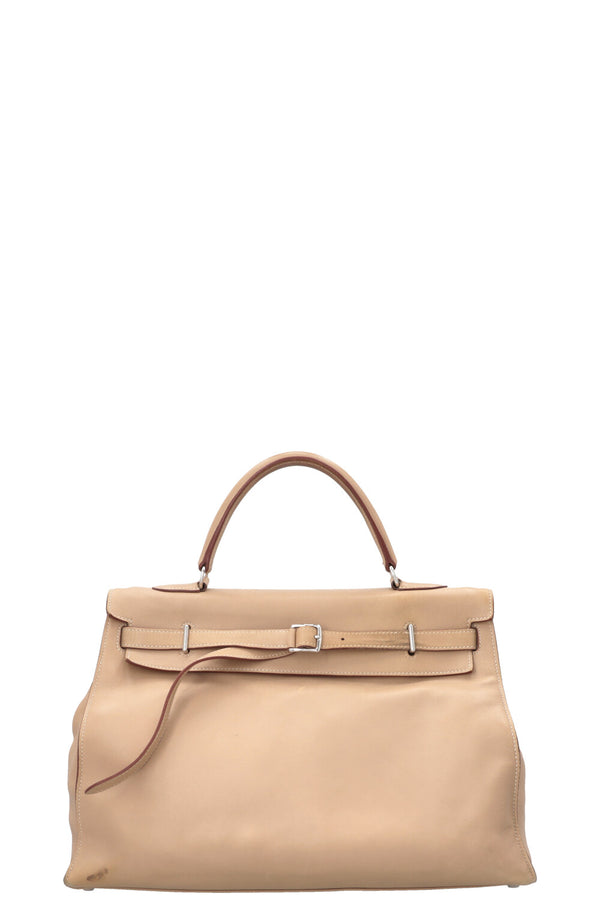 HERMÈS JPG Kelly Flat 35 Swift Beige