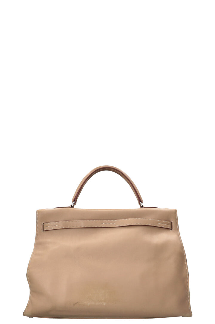 HERMÈS JPG Kelly Flat 35 Swift Beige