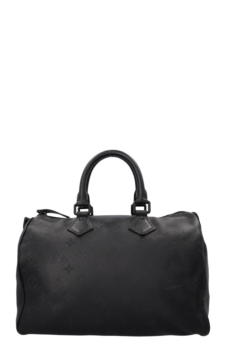 LOUIS VUITTON Speedy P9 Bandouliere 30 Leather Ultra Black