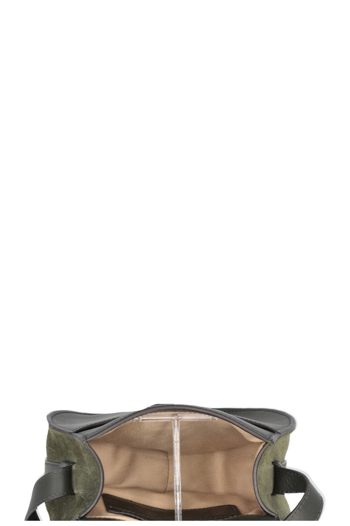 CHLOÉ Marcie Crossbody Bag Small Suede Green