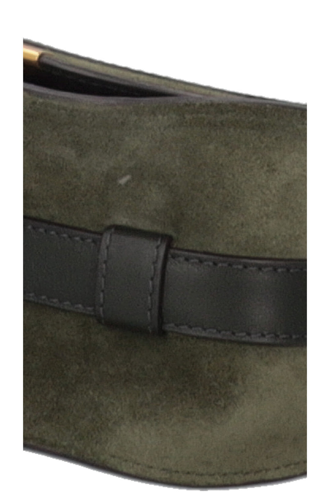 CHLOÉ Marcie Crossbody Bag Small Suede Green