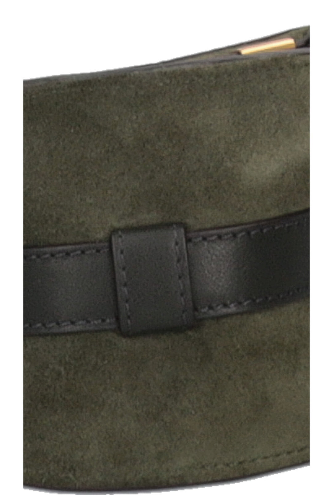 CHLOÉ Marcie Crossbody Bag Small Suede Green