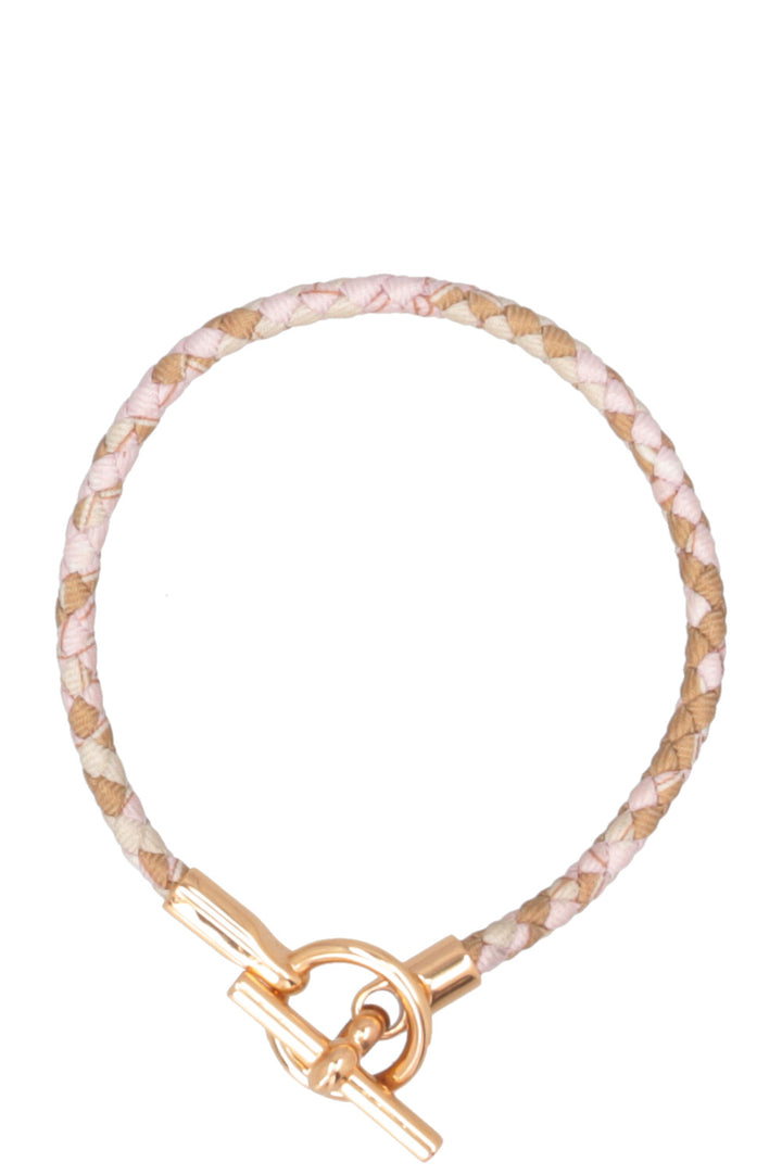 HERMÈS Glénan Bracelet Canvas Rose