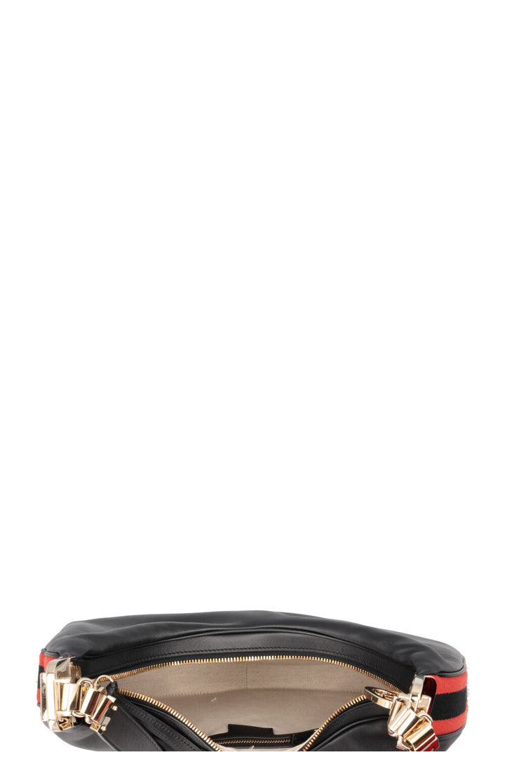 Sac à bandoulière GUCCI Medium Attache en cuir noir