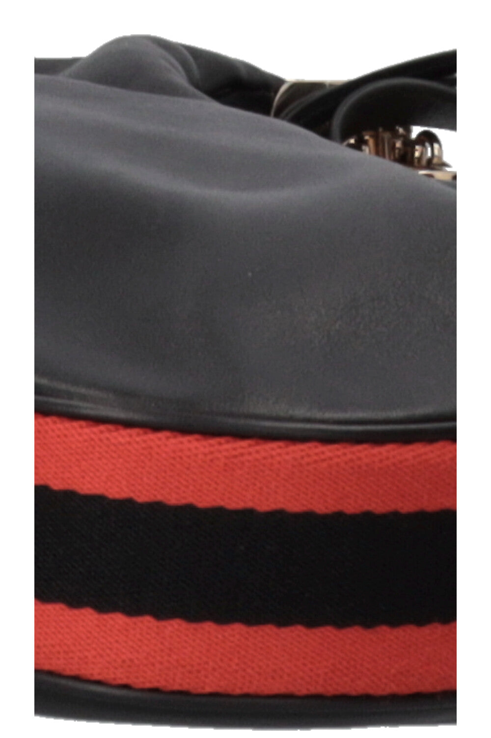 Sac à bandoulière GUCCI Medium Attache en cuir noir