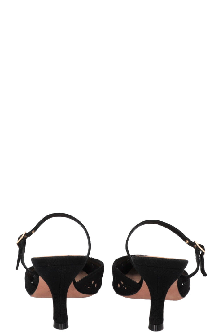 CHRISTIAN DIOR Capture Mules Cannage Black