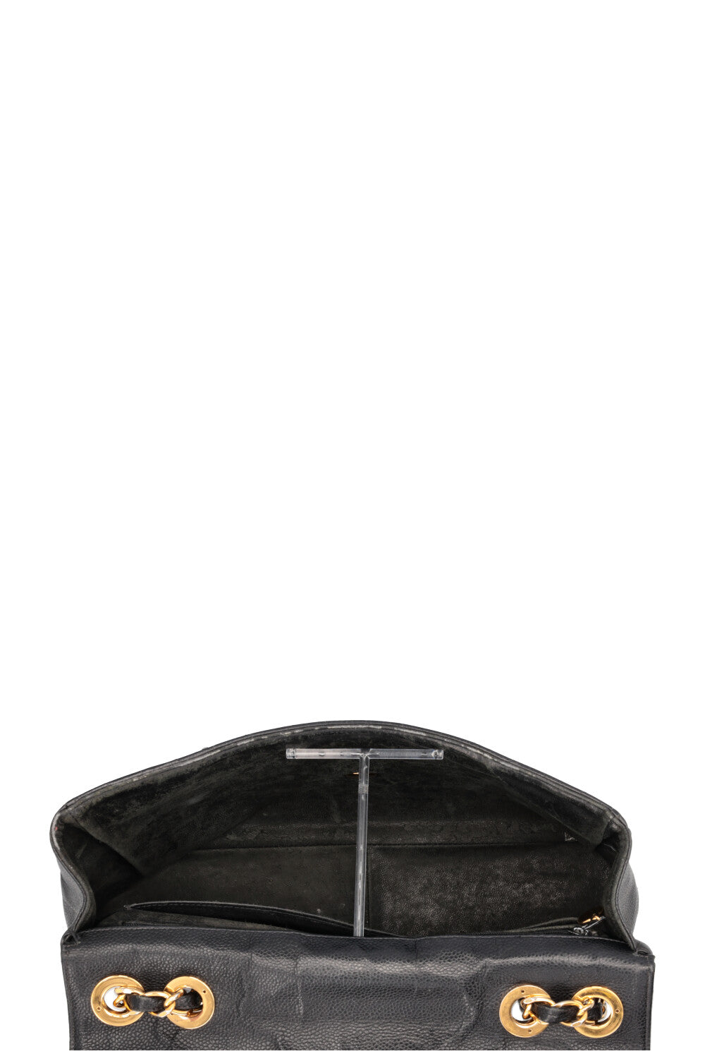 CHANEL Jumbo Single Flap Caviar Black