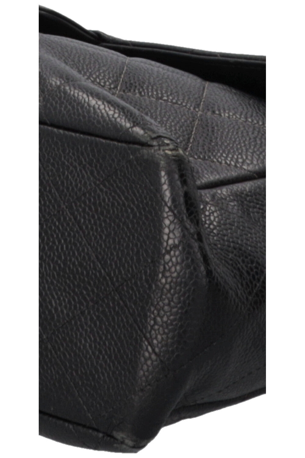 CHANEL Jumbo Single Flap Caviar Black