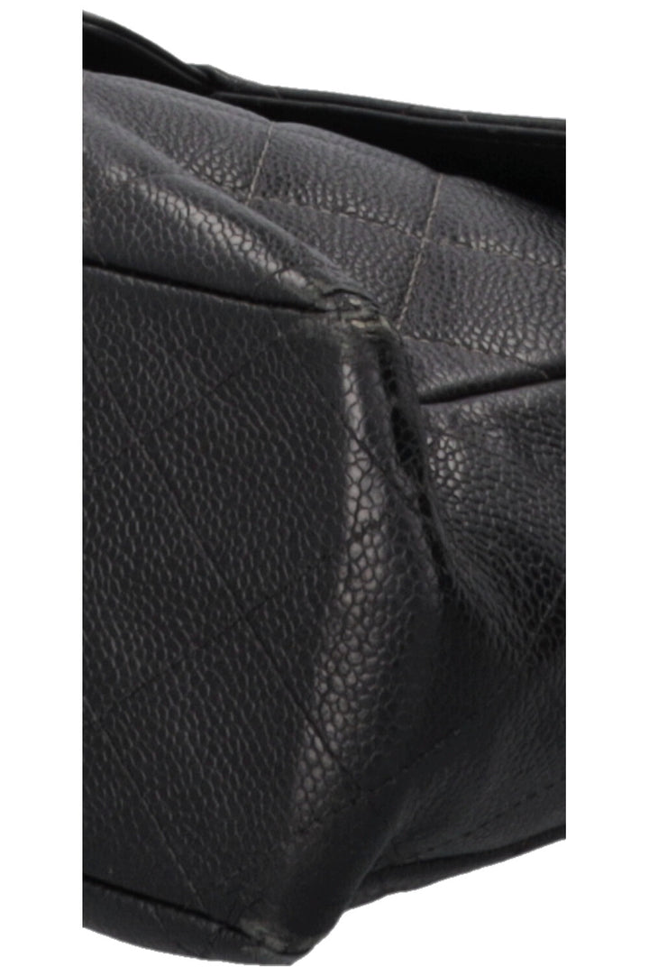 CHANEL Jumbo Single Flap Caviar Black