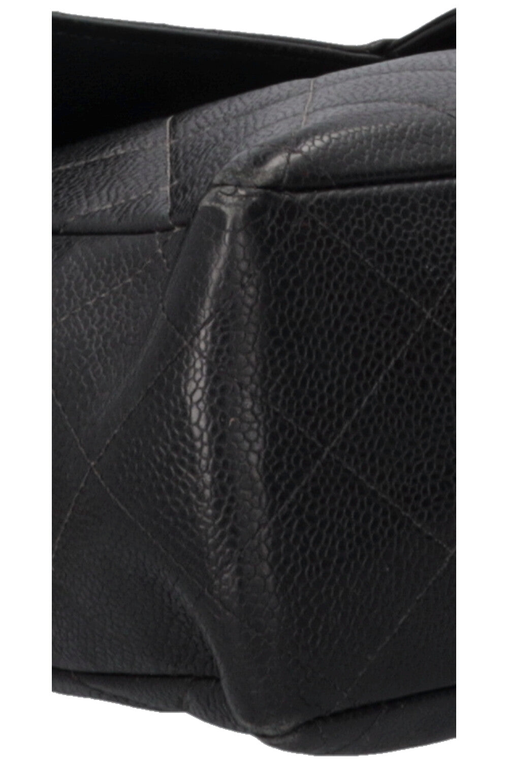 CHANEL Jumbo Single Flap Caviar Black