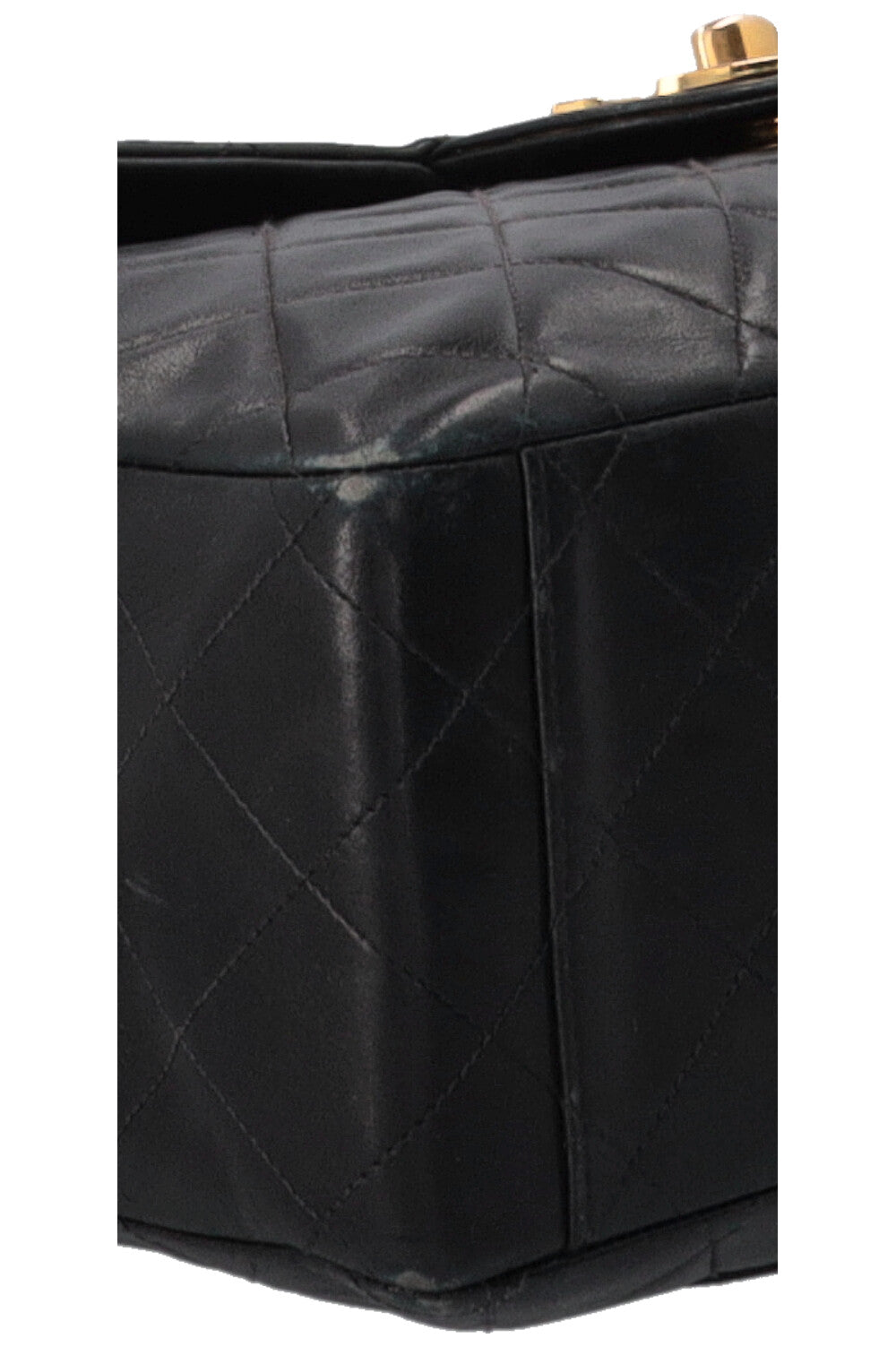 CHANEL Maxi Single Flap Cuir Noir Grand