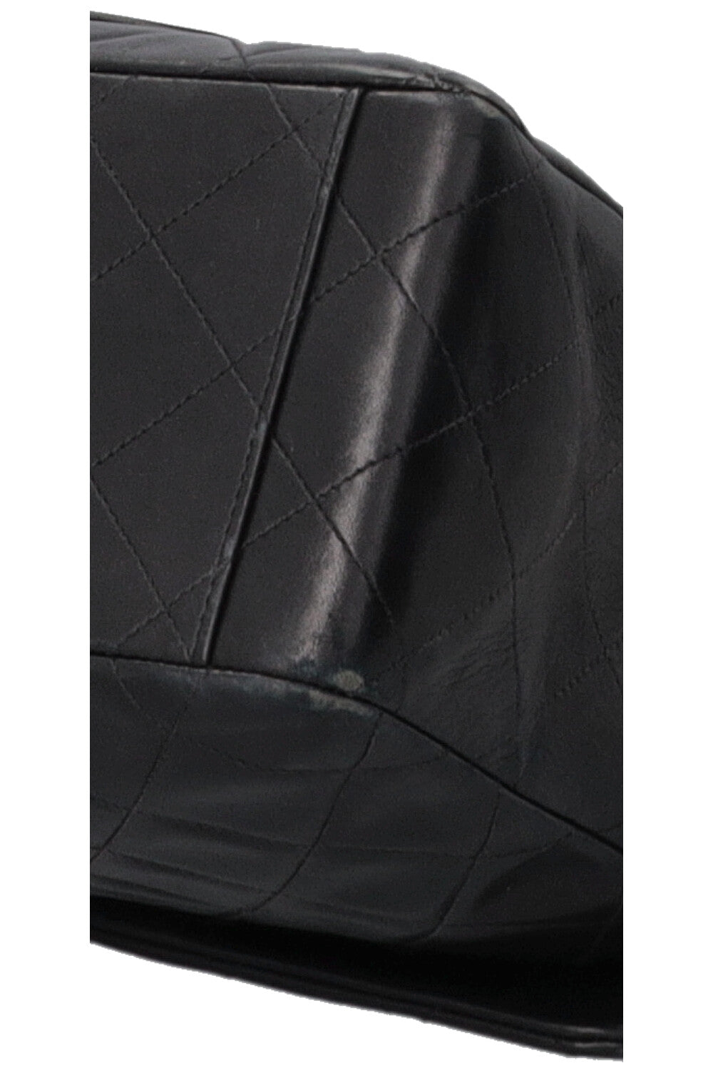 CHANEL Maxi Single Flap Cuir Noir Grand