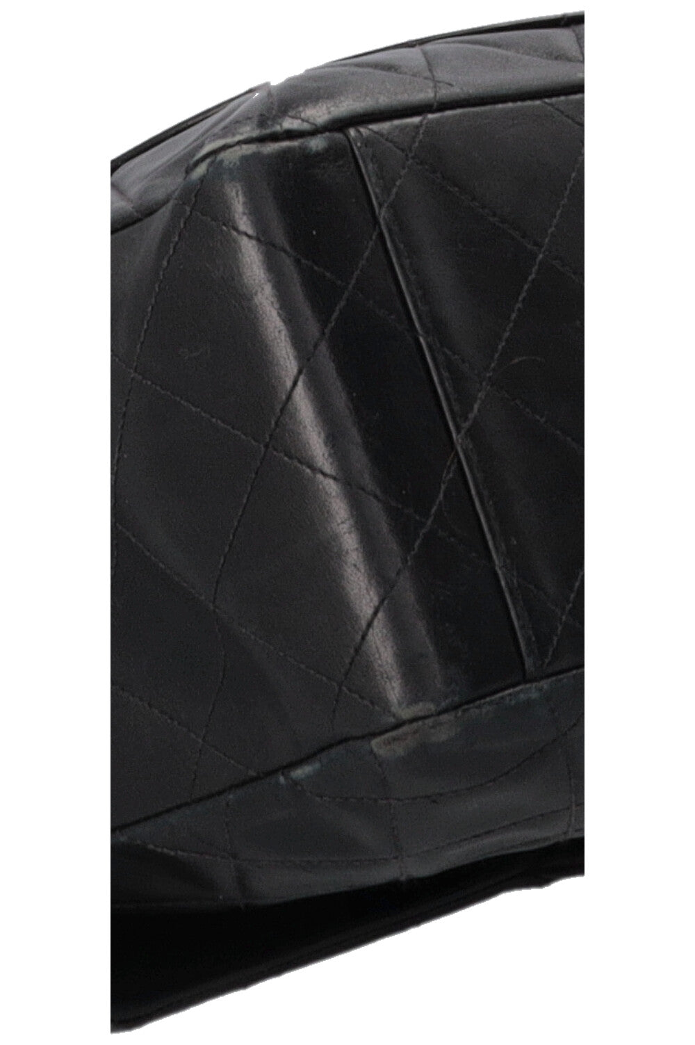 CHANEL Maxi Single Flap Cuir Noir Grand