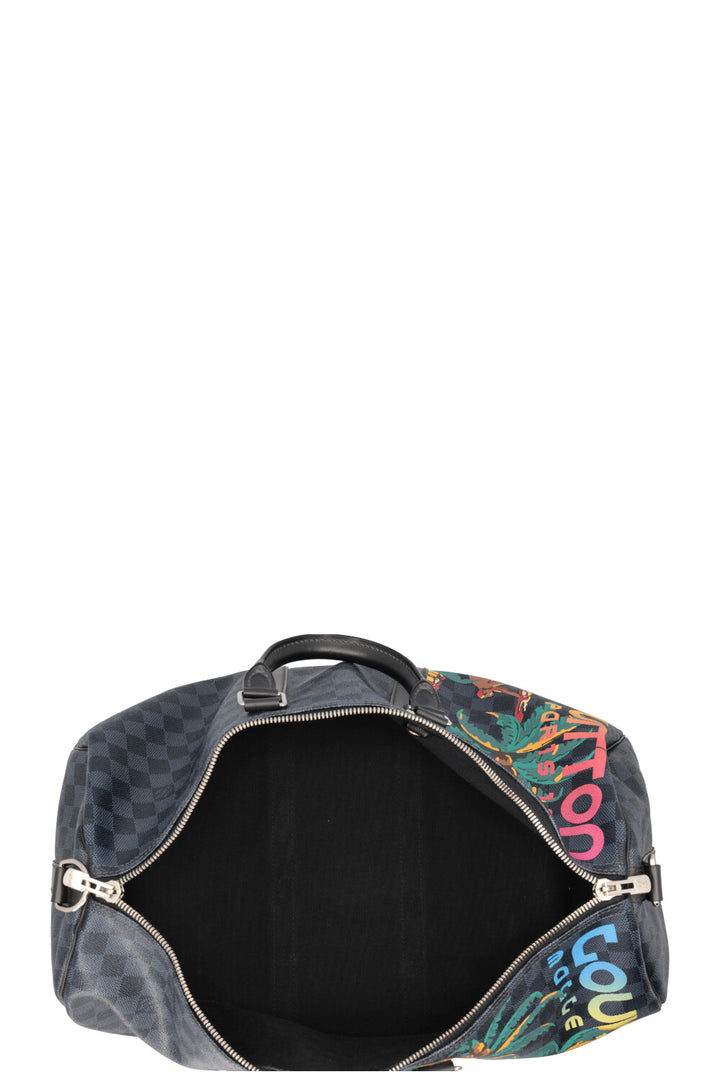 LOUIS VUITTON Keepall 45 Canvas Damier Cobalt Jungle