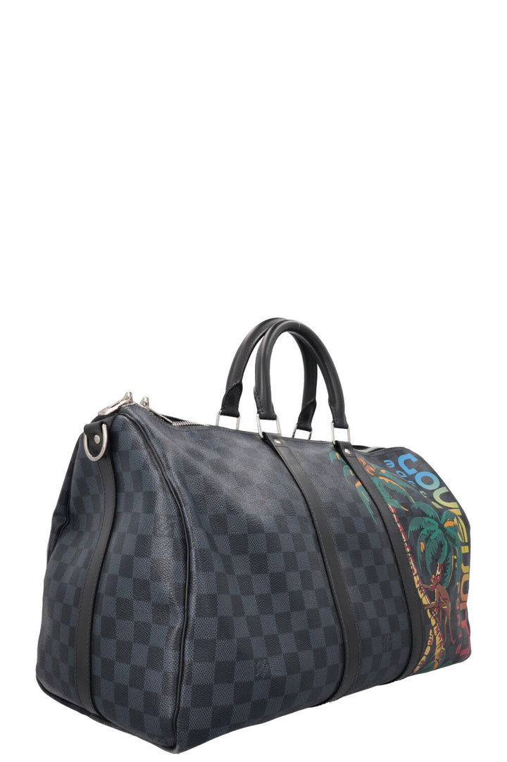 LOUIS VUITTON Keepall 45 Canvas Damier Cobalt Jungle