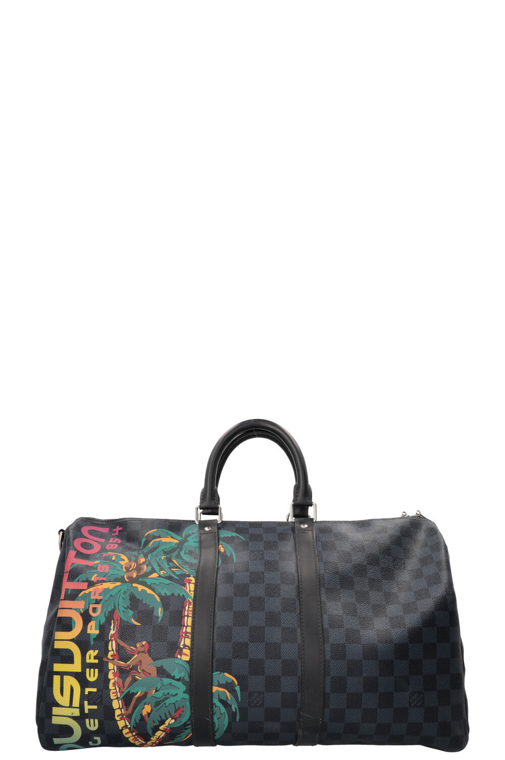 LOUIS VUITTON Keepall 45 Canvas Damier Cobalt Jungle