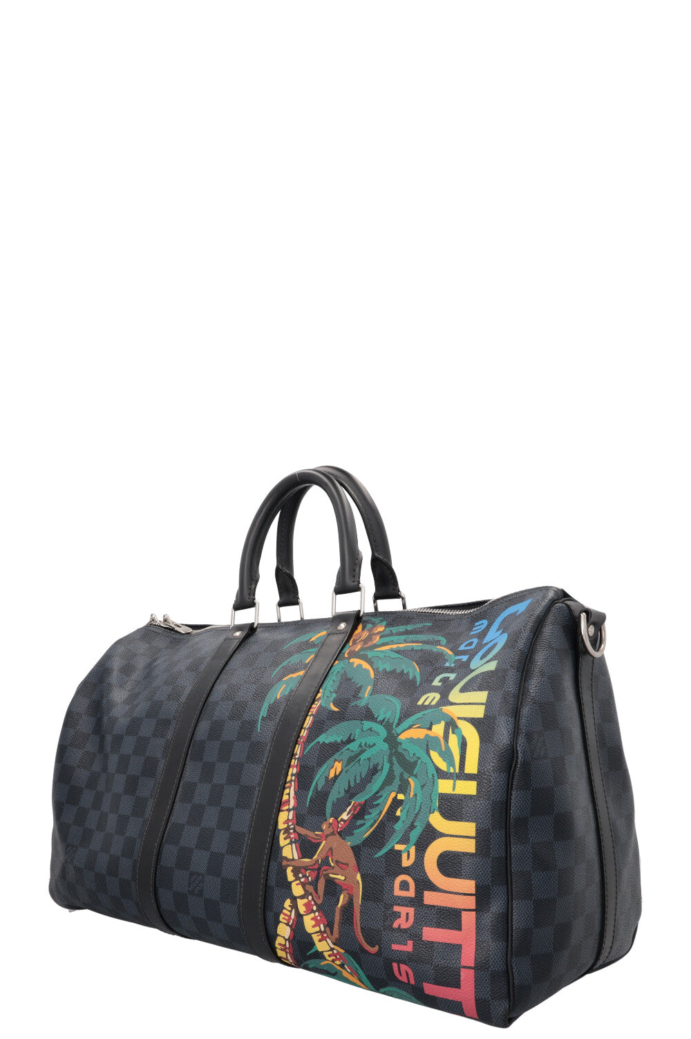 LOUIS VUITTON Keepall 45 Canvas Damier Cobalt Jungle