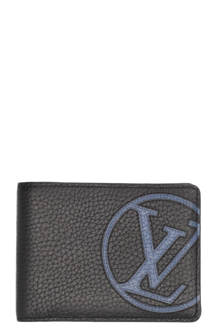 LOUIS VUITTON Portefeuille Multiple Noir Bleu