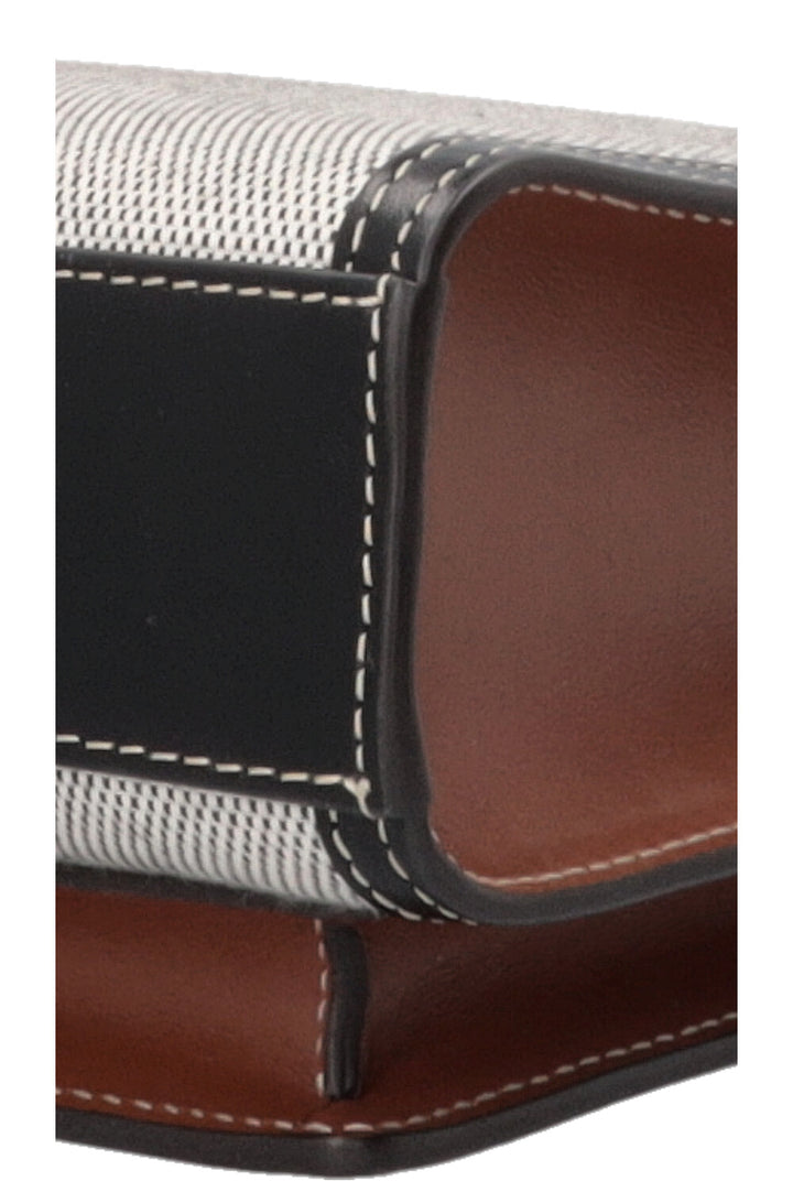 BURBERRY Mini Pocket Bag Brown and Black Leather and Canvas